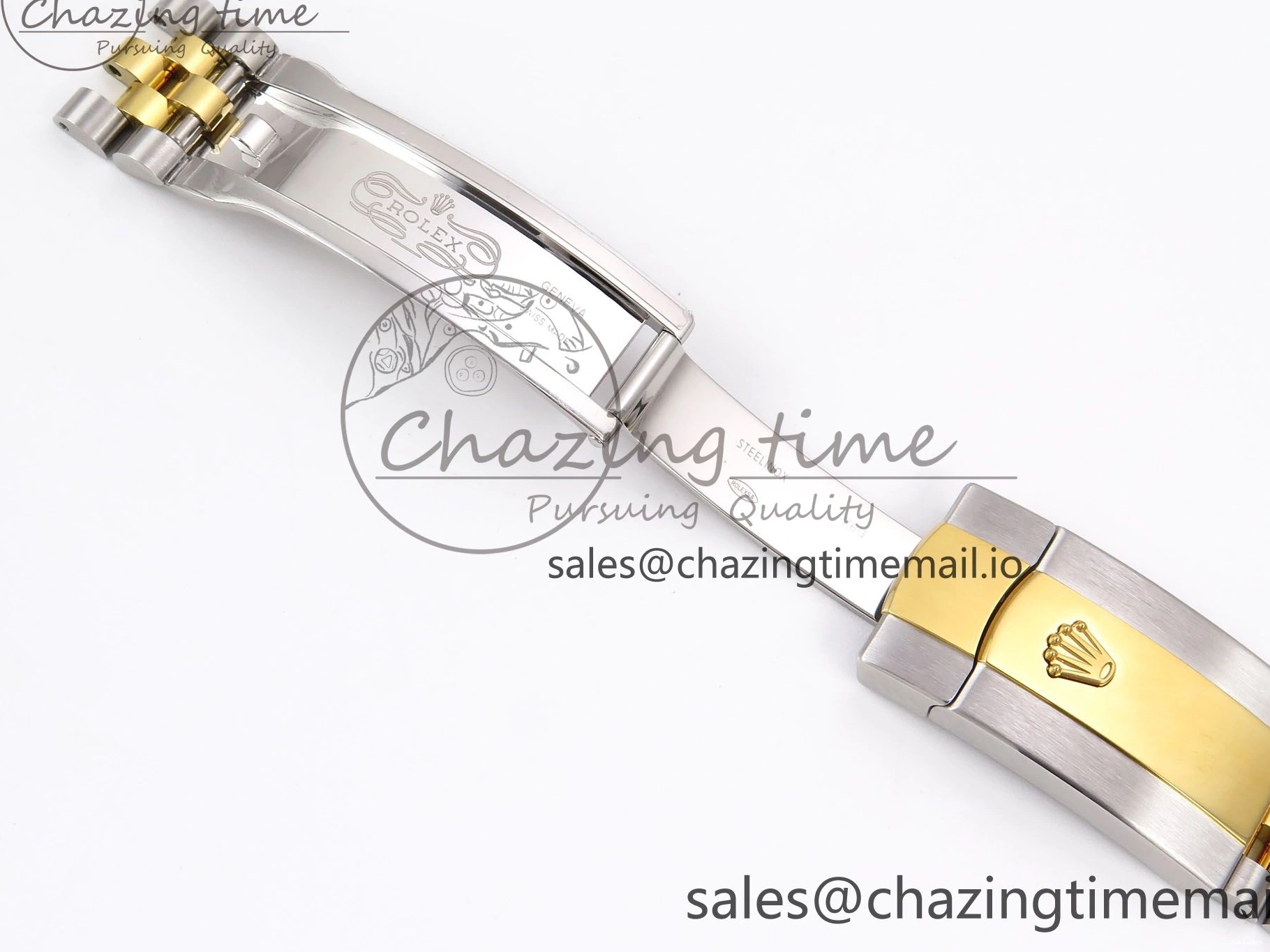 SS Best 41 Bracelet EWEF Stick DateJust Dial Jubilee A3235 White on Edition 126333 YG 0305